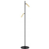 Argon Torre stojaca lampa 2x6 W čierna-mosadzná 7083
