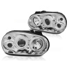 Predné CCFL Angel Eyes svetlá VW Golf 4 Chrome