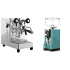 Lelit MaraX3 PL62X3, stainless steel + Eureka Mignon Specialita, CR tiffany blue