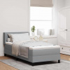 zahrada-XL Posteľ boxspring s matracom s matracmi Svetlosivá 90 x 200 cm 3341083