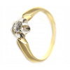 Zlato žltý/biely 14k diamantový prsteň 13 (Zlato žltý/biely 14k diamantový prsteň 13)