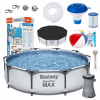 Bazén s kruhovým rámom 305 x 76 cm Bestway 56406 (Bestway GARDEN Frame Pool 305x76 PUMP 11v1 set zastrešenie do záhrady)