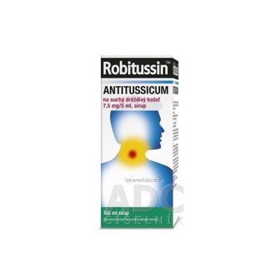 Doppel Farmaceutici S.r.l. Robitussin ANTITUSSICUM sir (liek.skl.) na suchý dráždivý kašeľ 1x100 ml
