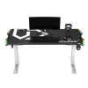 Herný stôl ULTRADESK Force Snow - biely, RGB podsvietenie (UDESK-FO-WW)