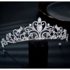 Naishide Jewelry Luxusná postriebrená korunka do vlasov s AAA zirkónmi Drahokam