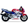 NÁLEPKY JUULA NA MOTOCYKEL PRE HONDA CBR 600 F 1997 ČERVENÁ R127A MODRÁ