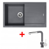 Sinks Drezy AMANDA 860 Titanium + Mix 3 P GR G14072