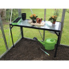 Stôl Vitavia polykarbonát 121x54x76 cm jednopodlažný čierny