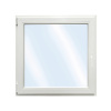 Plastové okno jednokrídlové RC2 VSG ARON Basic biele 850 x 800 mm DIN ľavé