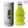 NILS Bedmintonové loptičky NBL6293 s LED 3 ks