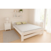 Zvýšená posteľ z masívu Halina 140x200 cm - biela + rošt ZADARMO