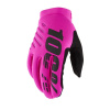 100% BRISKER Women's Gloves Neon Pink/Black - M