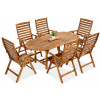 Focus Garden Focus AKADIA DINING 190 6+1 záhradné sedacia súprava, akáciové drevo 000506