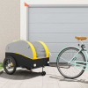 vidaXL Vozík za bicykel, čierno žltý 45 kg, železo 94155