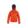 Warmpeace Brenta Lady - dámská péřová bunda s kapucí mandarine/navy - L