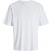 JACK & JONES 3911 / Unisex oversize tričko s krátkym rukávom - white XS