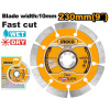 Kotúč diamantový o230x22,2 mm SEGMENT INGCO