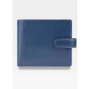 Visconti Malá Pánska Peňaženka z Prírodnej Kože PM102 Čierna+Modrá s RFID Ochranou
