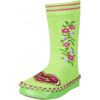 Playshoes Protišmykové ponožky papučky Sweety zelené Veľkosť: 17/18