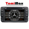 TomiMax Mercedes C, CLK, VITO, VIANO Android 14 autorádio s WIFI, GPS, USB, BT HW výbava: 4 Core 2GB+16GB PX HIGH