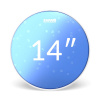 Evans Hydraulic Snare Coated Blue Priemer blany: 14