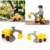 Bager so žltým sedadlom Wader 38050 (Veľký obrovský bager na sedenie SANDBOX XXL 82cm BRODIACI BATER POLESIE)
