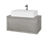 Dreja Umývadlová skriňa STORM SZZ 80 (umývadlo Kube) - D01 Betón / D01 Betón