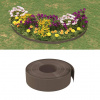 vidaXL Záhradné obruby 3 ks hnedé 10 m 15 cm polyetylén