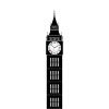 Clocker Nalepovacie hodiny Big Ben Farba ciferníka: Biela