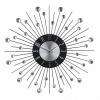 Hodiny - Crystal Shine Intesa Clock Silver Black Glamour (Hodiny - Crystal Shine Intesa Clock Silver Black Glamour)