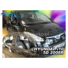 Deflektory - protiprievanové plexi Hyundai i10 5D 2008 - 2014 (+zadné)