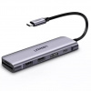 Ugreen 6-in-1 USB C PD USB 3.2 Gen 1 (3.1 Gen 1) Type-C Strieborná (UG70411)