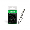 Zfish Obratlík s karabinou Rolling Swivel & Coastlock Snap vel.8_25kg_10ks