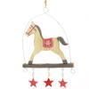 Záves koník+hviezdy drevo 22x15x1cm