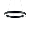 Moderné svietidlo IDEAL LUX ORACLE LED kruh čierna 222110