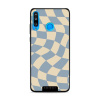 Lesklý kryt Mobiwear Glossy - Huawei P30 Lite - GA59G Modrá a béžová šachovnice (Prémiové lesklé pouzdro, obal, kryt Mobiwear Glossy na mobil Huawei P30 Lite - GA59G Modrá a béžová šachovnice, materiá