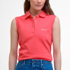 Barbour Bowford Sleeveless Polo Top — Pink Punch - 12/40