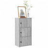 zahrada-XL Knižnica sivá sonoma 40x24x77 cm kompozitné drevo 860369