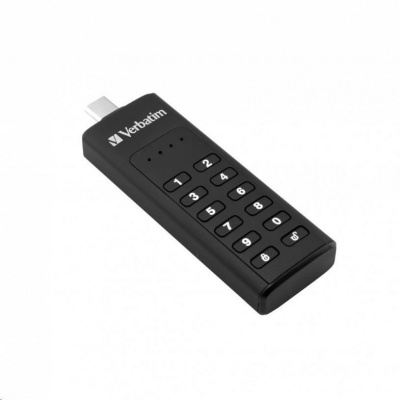 VERBATIM USB C 3.1 Drive 64 GB - Keypad Secure (R:160/W:140 MB/s) GDPR 49431