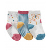 CARTER'S Ponožky Butterfly dievča 3ks 0-3m
