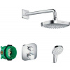 HansGrohe Croma Select E - Sprchový set 180 s termostatom Ecostat E, 2 prúdy, chróm 27294000