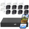 Bezdrôtový kamerový systém DVS, 8 kamier, 5 Mpx, tubusové kamery