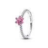 PANDORA stříbrný prsten s Růžovou květinou 50 194499C02-50