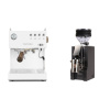 Ascaso Steel DUO PID, White&Wood + Eureka Mignon Zero, CR black