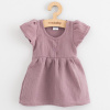 Dojčenské mušelínové šaty lavender 68 (4-6m) Fialová