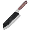 IZMAEL Damaškový kuchynský nôž Tetsuya Cleaver/Hnedá 19.7 cm