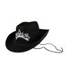 Rappa Klobouk kovbojský černý s korunkou dámský
