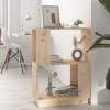 vidaXL Knižnica/deliaca stena sivá 51x25x70 cm masívna borovica - Hnedá - 3543-145359