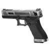 Airsoft pištoľ WE18C Custom kovová verzia GBB WE Strieborná-čierna