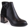 Insulated ankle boots with a decorative high heel D&A S.Barski Premium Collection W OLI238 black (178485) RED 38